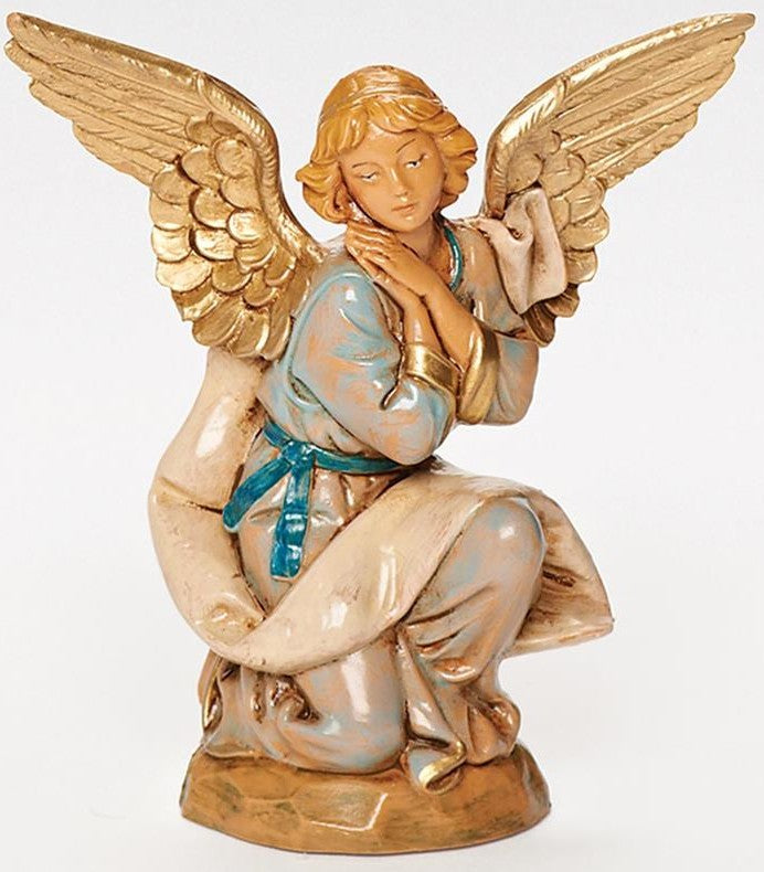 Kneeling Angel 5" Resin Fontanini Nativity Figure - No Box