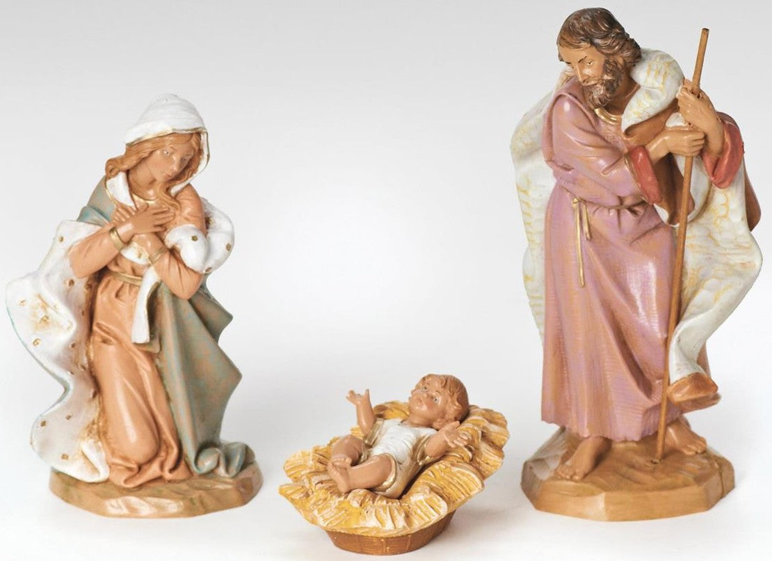Holy Family 7-1/2" Resin Fontanini Nativity Figure Set - No Box