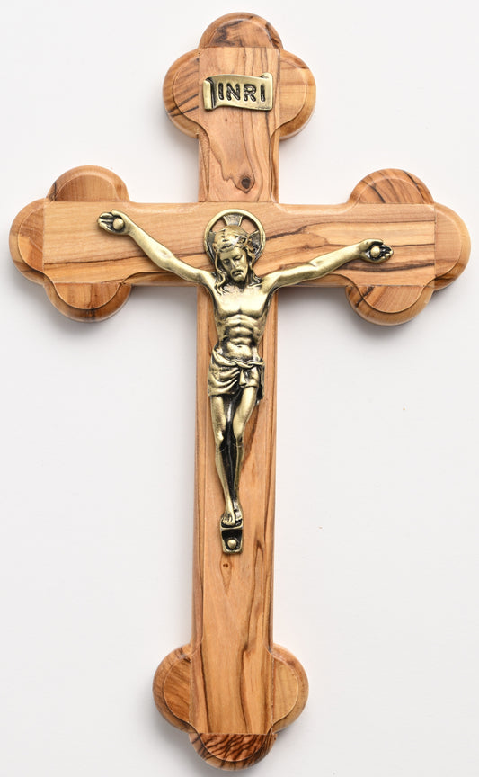 Oriental 8" Crucifix in Olivewood